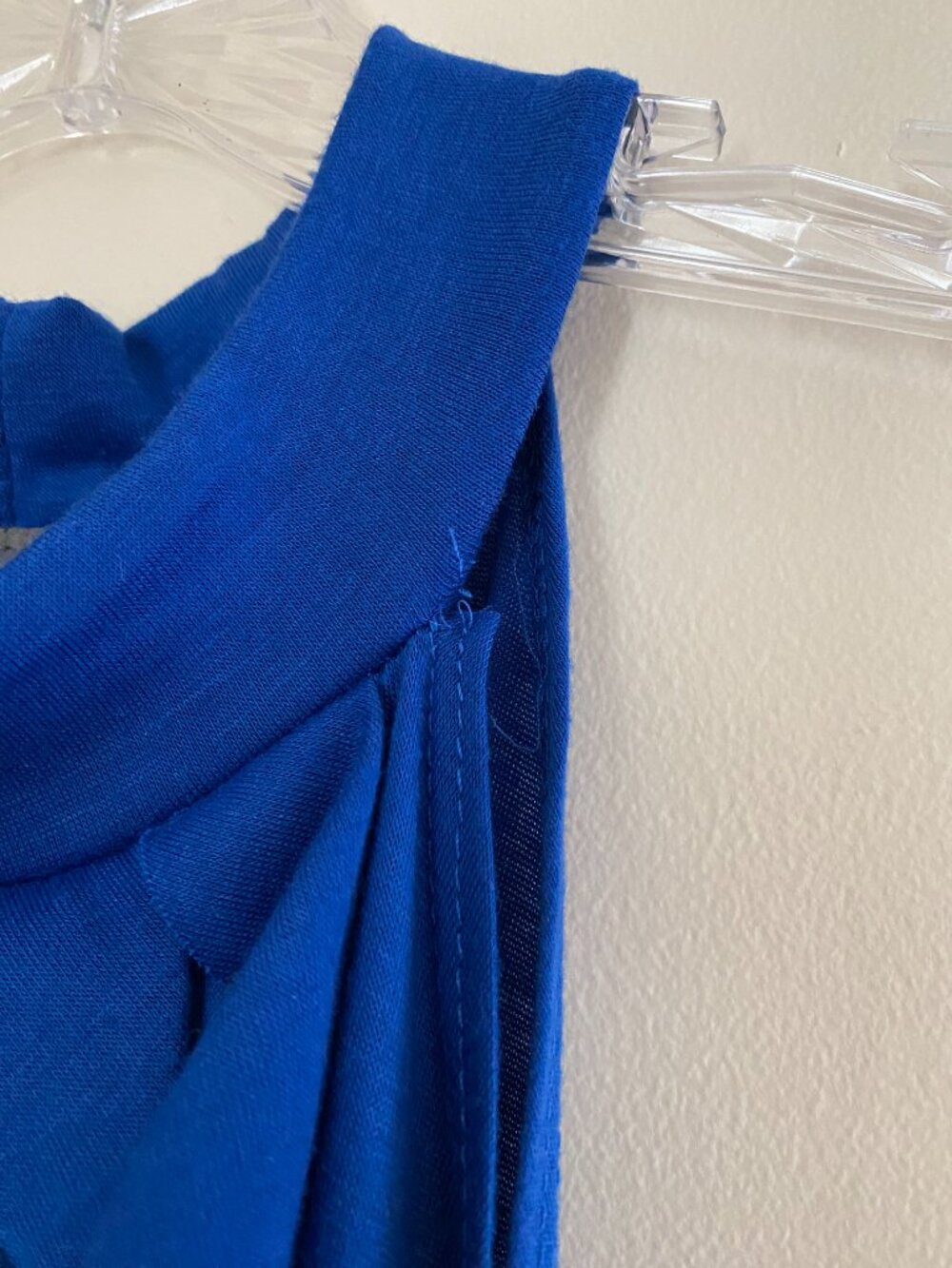 Royal Blue Ruffle Tank Top - Picture 5 of 7